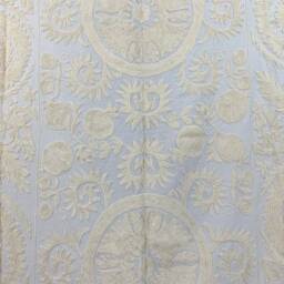 Hand Embroidered Suzani Tapestry Uzbek Floral Wall Hanging - thumbnail 2
