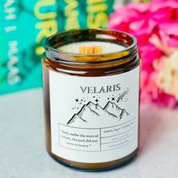 Velaris Bookish Candle - Officially Licensed A Court Of Thorns & Roses, Acotar Gift For Readers Bookshelf Decor Gift Friends - thumbnail 1