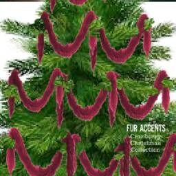 Faux Fur Christmas Garland - Soft Plush Holiday Decor
