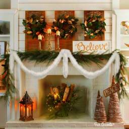 Faux Fur Christmas Garland - Soft Plush Holiday Decor - thumbnail 3