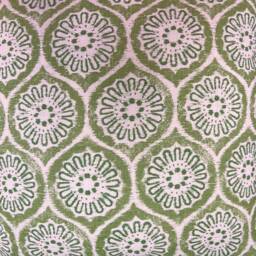 Rapture & Wright Daisy Chain Green White Cushion Pillow Throw Cover - thumbnail 3