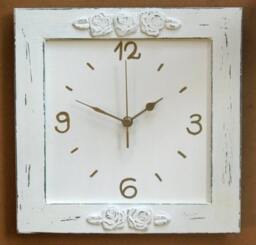 Cream Shabby Chic Wall Decor Wall Clock - thumbnail 3