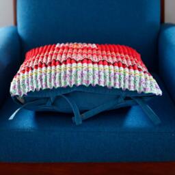 Mixed Media Pillow Cover - Reclaimed Vintage Textile - thumbnail 3