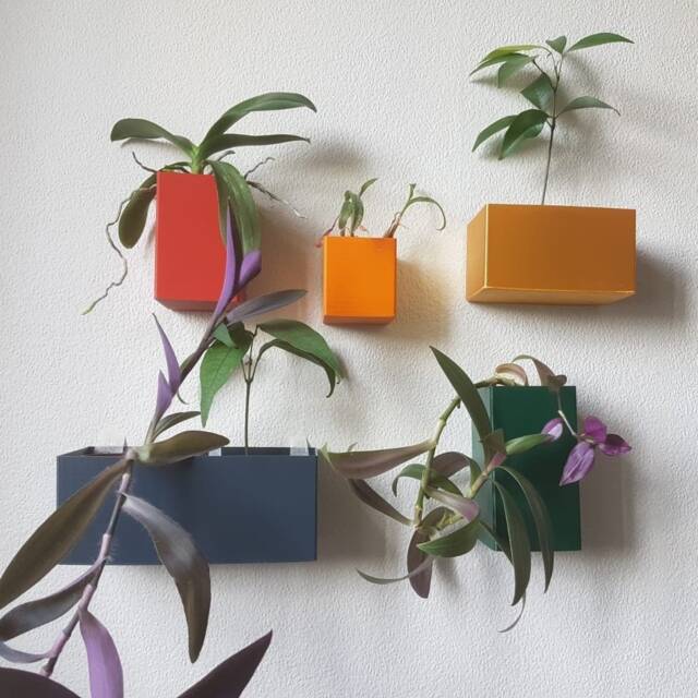 The Cannes Wall Planter Set, Geometric Pot For Modern Interiors - image 1