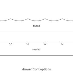 Minimalist Fluted Nightstand With Solid Oak Drawer - thumbnail 4