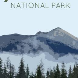 Jasper National Park Travel Poster - Retro Style Canada Art Print - thumbnail 2