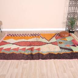 Vintage Boujaad Rug, Authentic Moroccan Rug 6x9 Ft - thumbnail 2