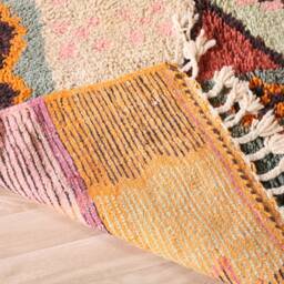 Vintage Boujaad Rug, Authentic Moroccan Rug 6x9 Ft - thumbnail 4