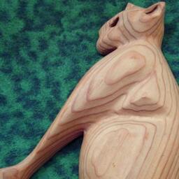 Puss & Hooks-Cat Carved Key Holder-Pussy Cat Carving Rack - thumbnail 2