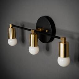 In Stock - Ships On The Same Day Ragnar Vanity 3 Light Modern Bulb Abstract Mid Century Industrial Bathroom Sconce - thumbnail 3