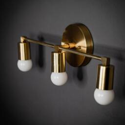 In Stock - Ships On The Same Day Ragnar Vanity 3 Light Modern Bulb Abstract Mid Century Industrial Bathroom Sconce - thumbnail 2