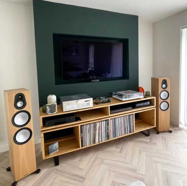Vinyl Storage Unit - Record Player Stand Tv Stand Cabinet Hi Fi - image 1