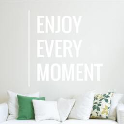 Enjoy Every Moment Wall Decor Decal Motivational Quote Sticker Inspirational Art Vinyl Motivation Hose Home Decoration Gift Idea - thumbnail 1