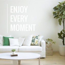 Enjoy Every Moment Wall Decor Decal Motivational Quote Sticker Inspirational Art Vinyl Motivation Hose Home Decoration Gift Idea - thumbnail 2