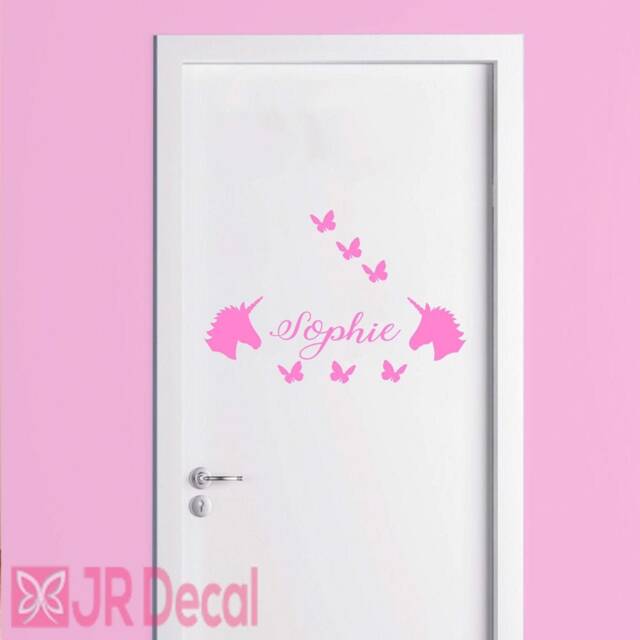 Personalized Unicorn Name Wall Decal, Nursery Decor - image 1