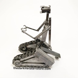 Johnny 5 Steel Robot Sculpture - Short Circuit Nostalgia Art - thumbnail 1