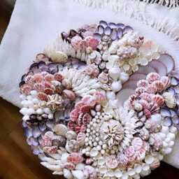 "Seashell Wall Mosaic -""Mermaids Gardens" - thumbnail 2