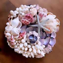 "Seashell Wall Mosaic -""Mermaids Gardens" - thumbnail 4