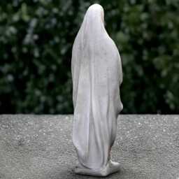 Concrete Virgin Mary Statue Stone Madonna Sculpture Cement Holy Mother Decoration Front Door Ornament Religious Lover Gift Yard Art - thumbnail 4