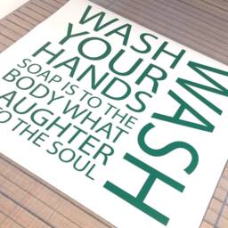 Wash Your Hands Bathroom Wall Sticker, Decals, Stickers, Decals For Bathroom, Decal - thumbnail 2