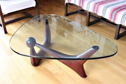 Isamu Noguchi Inspired Glass Coffee-Table