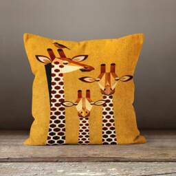 Animal Print Modern Cushion Cover/Cute Animal Pillow Cover/Decorative Case/Giraffe Butterfly Cat Koala Printed Case - thumbnail 2