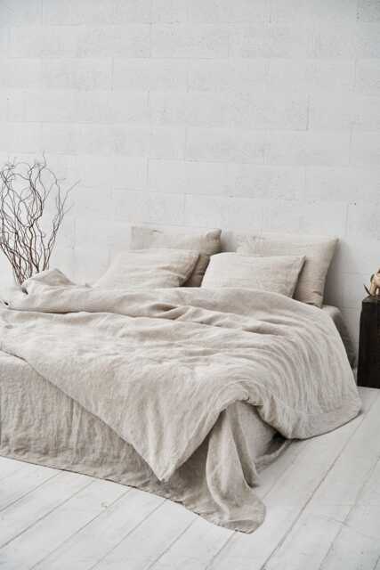 Washed Linen Duvet Cover Natural Queen, King, & Other Sizes Pure European Linen Zipper Closure Valentines Day Anniversary Gift For Her - image 1