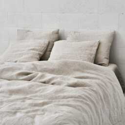 Washed Linen Duvet Cover Natural Queen, King, & Other Sizes Pure European Linen Zipper Closure Valentines Day Anniversary Gift For Her - thumbnail 2