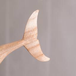 Wooden Dolphin Couple Statue, Ocean, Handicraft, Wood Carving, Animal, Personalized Sculpture, Interior Decor, Sea Life, Gift For Mom - thumbnail 4