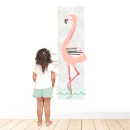 Flamingo Growth Chart - Fabric Wall Decal Tropical Mej - thumbnail 4