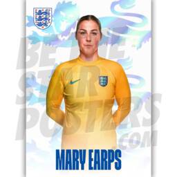 England Lionesses Earps Headshot Poster - Officially Licensed Product Sizes A4/A3 + Framed Option - thumbnail 2