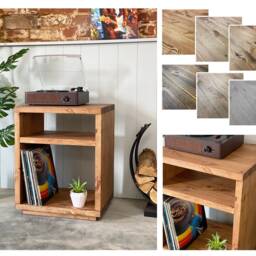 Penh // Scandinavian Style Modern Wood Plinth Vinyl Storage Record Player Unit - thumbnail 2