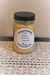 Farmhouse Mason Jar 16 Oz Candle Shekinah Candles Sugar Cookie - thumbnail 1