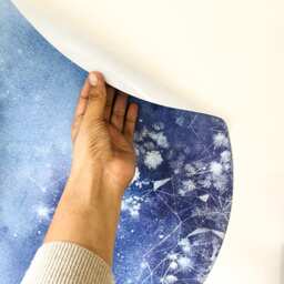 Blue Moon Wall Decal - Art Decor. Sticker Nursery Moon. Self Adhesive Vinyl. Sticker. Decor - thumbnail 2