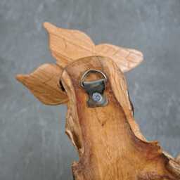 Hand Carved Wood Butterfly Wall Art Exotic Sculpture, 13 - thumbnail 4