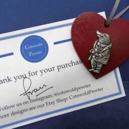 Mole Heart Decoration - Wind in The Willows Ornament Moley Christmas Book Lover Gift Classic Children's Story - thumbnail 4
