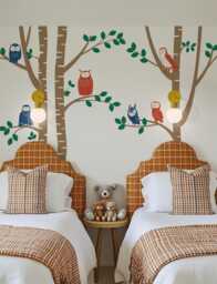 Enchanting Owl & Tree Wall Decals For Nursery, Kids Room Decor - Woodland Themed Stickers