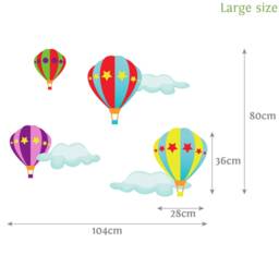 Hot Air Balloon Wall Stickers, Hot Decal - thumbnail 4
