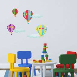 Hot Air Balloon Wall Stickers, Hot Decal - thumbnail 2