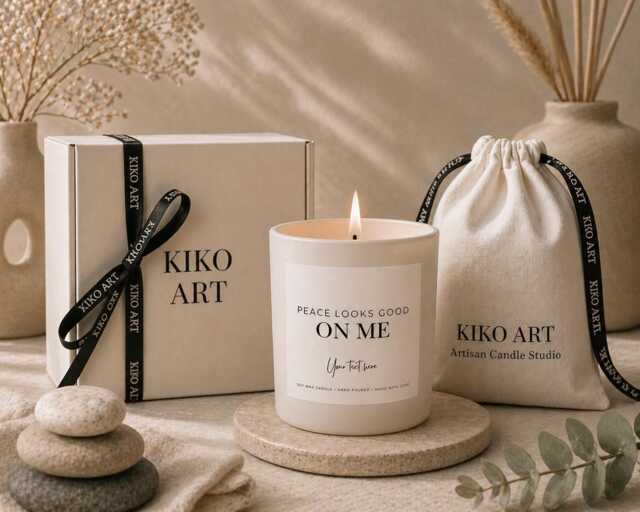 Breakup Candle Gift - Peace Looks Good On Me Divorce For Her Self Love Healing Or Divorce Gifts - image 1