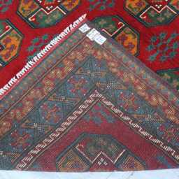5'0x6'7 Ft Akhcha Handmade Area Rug, Afghan High Pile New Turkmen Bokhara Rug Living Room Tribal Rug Bedroom Office - thumbnail 4