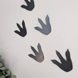 Dinosaur Footprints, Decor For Childrens Bedroom, Dino Decor, Wall Art, Print - thumbnail 3