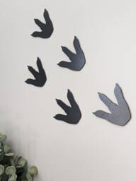 Dinosaur Footprints, Decor For Childrens Bedroom, Dino Decor, Wall Art, Print - thumbnail 1