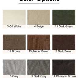Calanor Linen Cotton Blackout Curtain With Herringbone Pattern, 9 Colors, Room Darkening Thermal For Bedroom & Livingroom, 1Pc - thumbnail 2