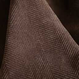 Calanor Linen Cotton Blackout Curtain With Herringbone Pattern, 9 Colors, Room Darkening Thermal For Bedroom & Livingroom, 1Pc - thumbnail 3