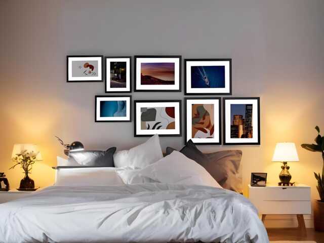 A1, A2, A3, A4, A5, A6, Black Picture Frame With Mount Best Friends Gifts Photo Frames Modern Gallery Wall Set Wedding Gift - image 1