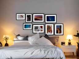 A1, A2, A3, A4, A5, A6, Black Picture Frame With Mount Best Friends Gifts Photo Frames Modern Gallery Wall Set Wedding Gift - thumbnail 1