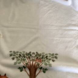 Personalised Woodland Baby Milestone Blanket Soft Flannel Nursery Decor - thumbnail 3
