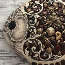 Large Ceramic Fish Wall Art, Collectible Coastal Decor - thumbnail 2