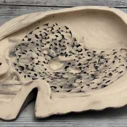 Large Ceramic Fish Wall Art, Collectible Coastal Decor - thumbnail 4